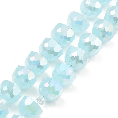 AB Color Plate Glass Beads Strands EGLA-P051-02A-A04-1