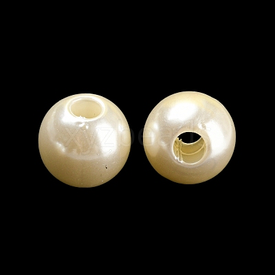 ABS Plastic Imitation Pearl Bead X-KY-C017-18B-1