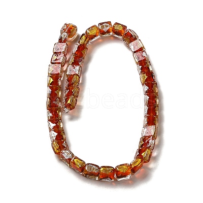 Handmade Gold Foil and Silver Foil Lampwork Beads FOIL-C001-01C-02-1