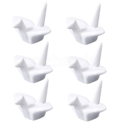 Paper Crane Ceramic Chopstick Stands DJEW-WH0058-12A-1