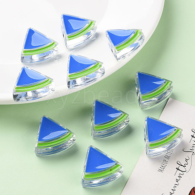 Transparent Enamel Acrylic Beads LS-TACR-S155-001K-1