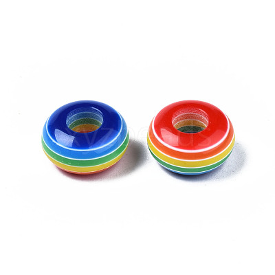 Resin Large Hole Beads X1-RESI-YWC0001-03-1