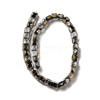 Handmade Gold Foil and Silver Foil Lampwork Beads FOIL-C001-01C-09-1