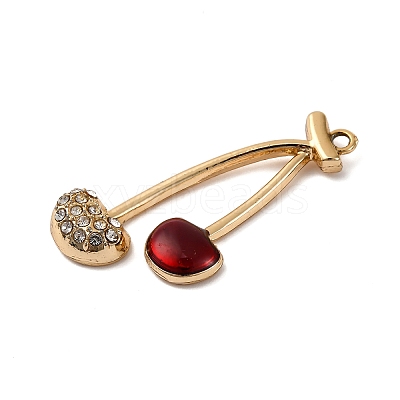 Cherry Alloy Pendants PALLOY-S051-01B-G-1