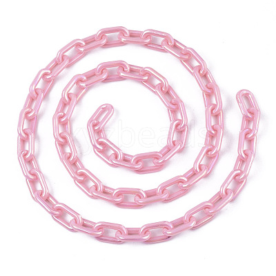 Acrylic Opaque Cable Chains PACR-N009-002G-1