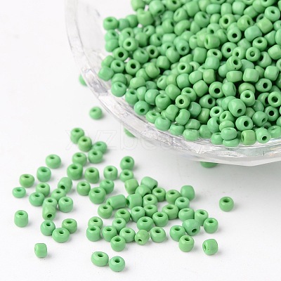8/0 Opaque Colours Round Glass Seed Beads X-SEED-A010-3mm-47-1