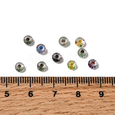 Transparent Stripe Glass Seed Beads GLAA-NH0001-06A-1