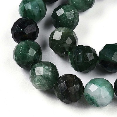 Natural Fuchsite Beads Strands G-T140-20C-1