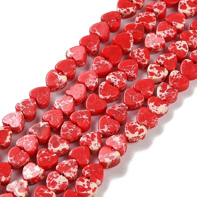 Dyed Synthetic Imperial Jasper Beads Strands G-M403-A36-01-1