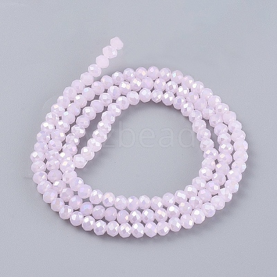 Electroplate Glass Beads Strands LS-EGLA-A034-P1mm-B12-1