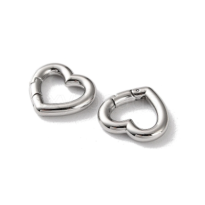 304 Stainless Steel Spring Gate Clasps STAS-A193-03P-1