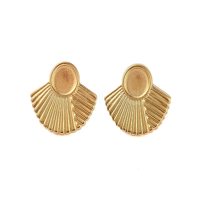Ion Plating(IP) 304 Stainless Steel Earrings X-STAS-S125-08G-1
