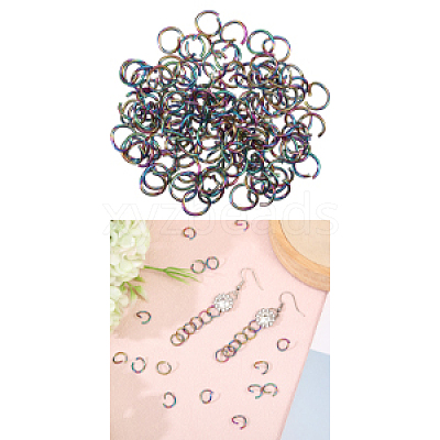 Ion Plating(IP) 304 Stainless Steel Open Jump Rings STAS-CA0002-21D-1