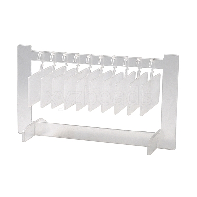 Transparent Acrylic Nail Art Display Boards ODIS-WH0017-069-1