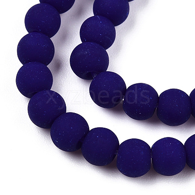 Opaque Glass Beads Strands GLAA-T032-P4mm-MD03-1