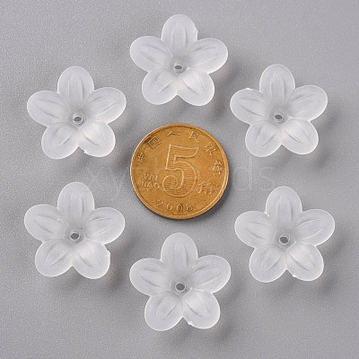 Frosted Acrylic Bead Caps MACR-S371-08A-701-1