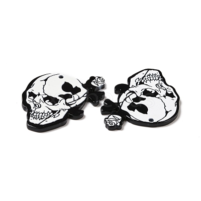 Halloween Printed Acrylic Pendants SACR-G026-02D-1