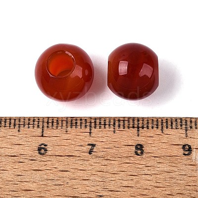 Natural Carnelian European Beads G-Q602-09A-04-1