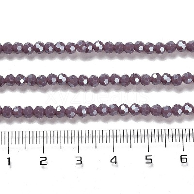Electroplate Opaque Glass Beads Strands EGLA-A035-P3mm-A11-1