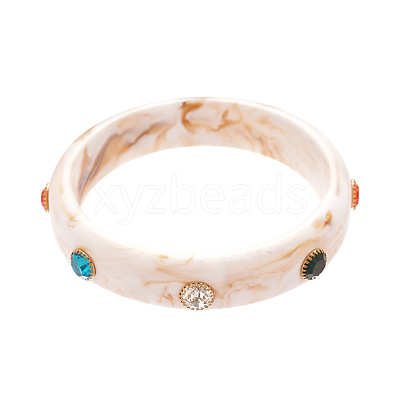Fashionable Acrylic Rhinestone Bangles for Women FS-WGD146D-01-1