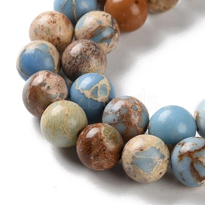 Dyed Natural Regalite/Imperial Jasper/Sea Sediment Jasper Beads Strands G-B124-C01-03-1