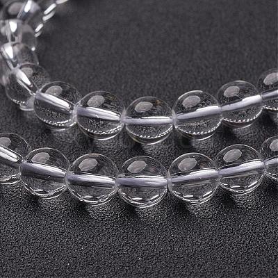Synthetic Quartz Crystal Beads Strands GSR8mmA039-1-1