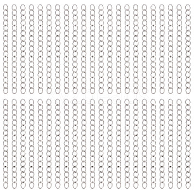 240Pcs 304 Stainless Steel Chain Extender STAS-ME0003-79-1