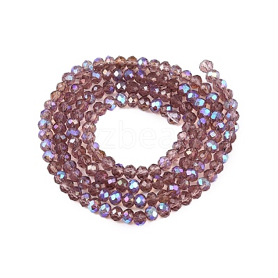 Electroplate Glass Beads Strands EGLA-A044-T2mm-L07-1