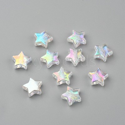 Eco-Friendly Transparent Acrylic Beads X-PL556-1-1