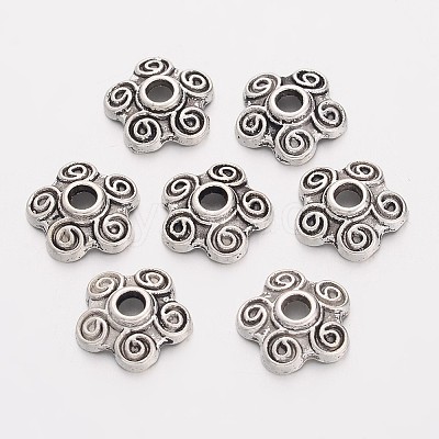 Tibetan Style Alloy Bead Caps LS-EA478Y-1