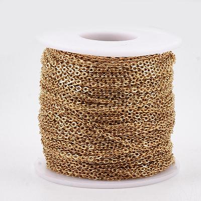 Ion Plating(IP) 304 Stainless Steel Cable Chains CHS-R002-0.5mm-G-1