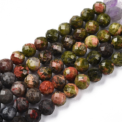 Natural & Synthetic Mixed Gemstone Beads Strands G-D080-A01-01-30-1