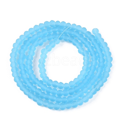 Transparent Glass Beads Strands EGLA-A044-T2mm-MD08-1