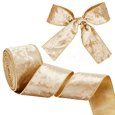 Single Face Velvet Wired Ribbon OCOR-WH0078-222B-02-1