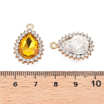 Alloy Glass Pendants PALLOY-N176-76KCG-1