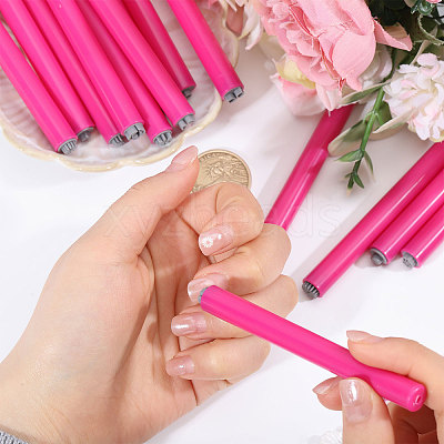 15Pcs 15 Styles Plastic Nail Art Seal Stamps Pens Set TOOL-WH0165-08-1