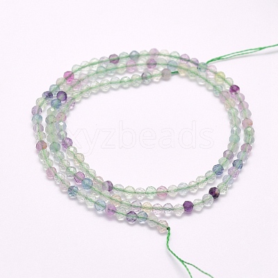 Natural Fluorite Beads Strands G-F509-38-2mm-1