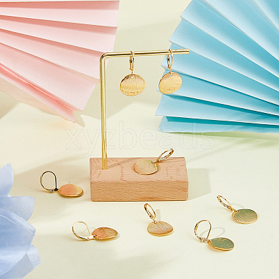4Pair Brass Leverback Earrings EJEW-HS00002-1