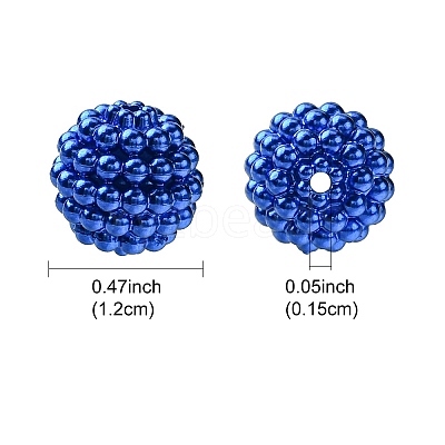 Imitation Pearl Acrylic Beads OACR-FS0001-45E-1