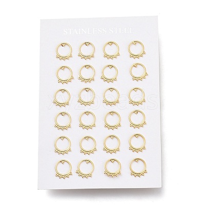 304 Stainless Steel Stud Earrings X-EJEW-H100-03G-1
