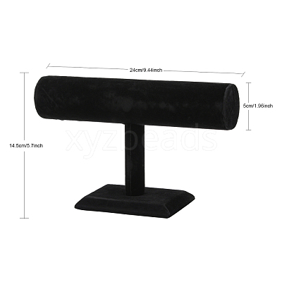 Black Velvet Bracelet T Bar Display X-S009-1
