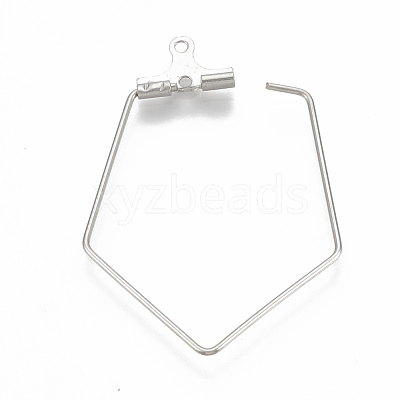 Tarnish Resistant 304 Stainless Steel Pendants STAS-S103-04-1