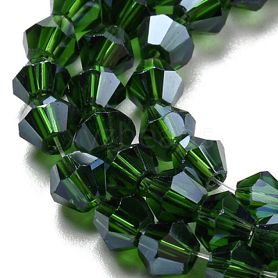 Transparent Electroplate Glass Beads Strands EGLA-A039-T4mm-A25-1