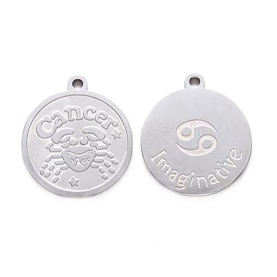 Non-Tarnish 201 Stainless Steel Pendants STAS-R106-1