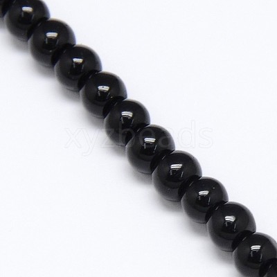 Crystal Glass Round Beads Strands EGLA-F037-4mm-B03-1