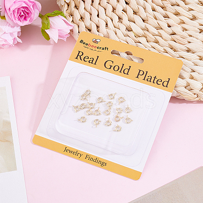 20Pcs Brass Spring Ring Clasps KK-BBC0025-72A-1