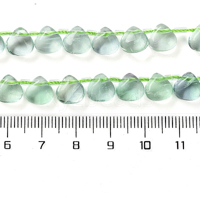 Natural Green Fluorite Beads Strands G-G116-A02-01-1