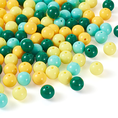 Opaque Acrylic Beads OACR-TAC0014-06E-1