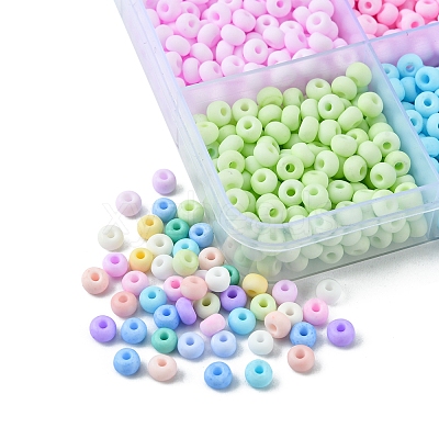 2250Pcs 15 Colors 6/0 Glass Seed Beads SEED-YW0002-09-1