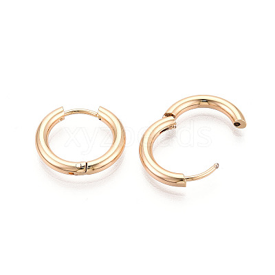 304 Stainless Steel Hoop Earrings EJEW-T048-24A-G-1